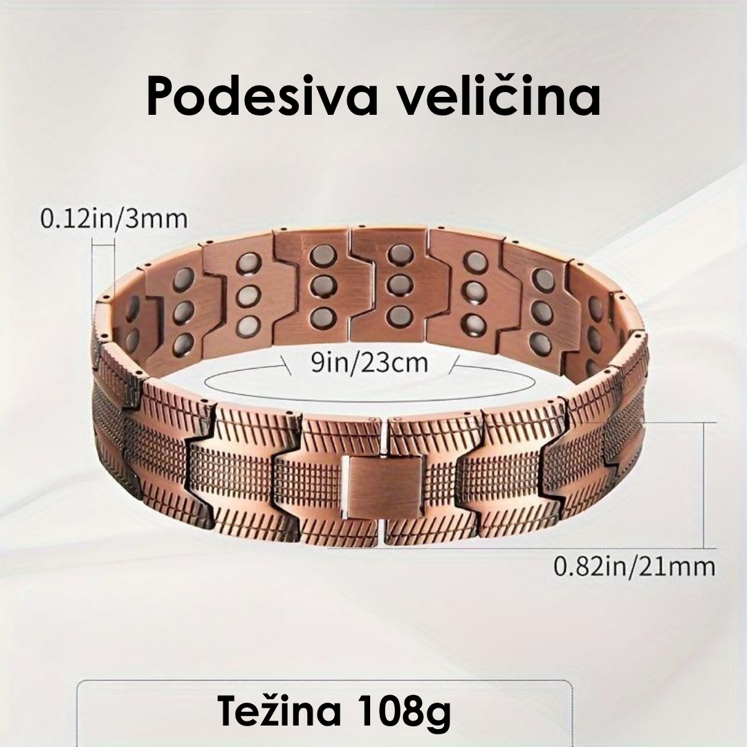 Bakarna Magnetna Narukvica