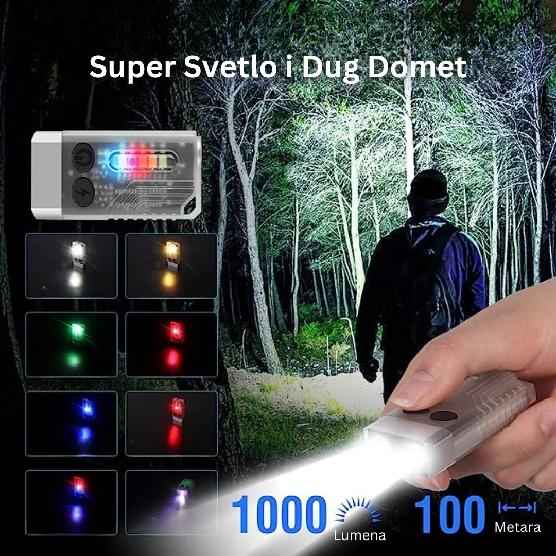 Mini Moćna Baterijska Lampa Jačine 1000 Lumena