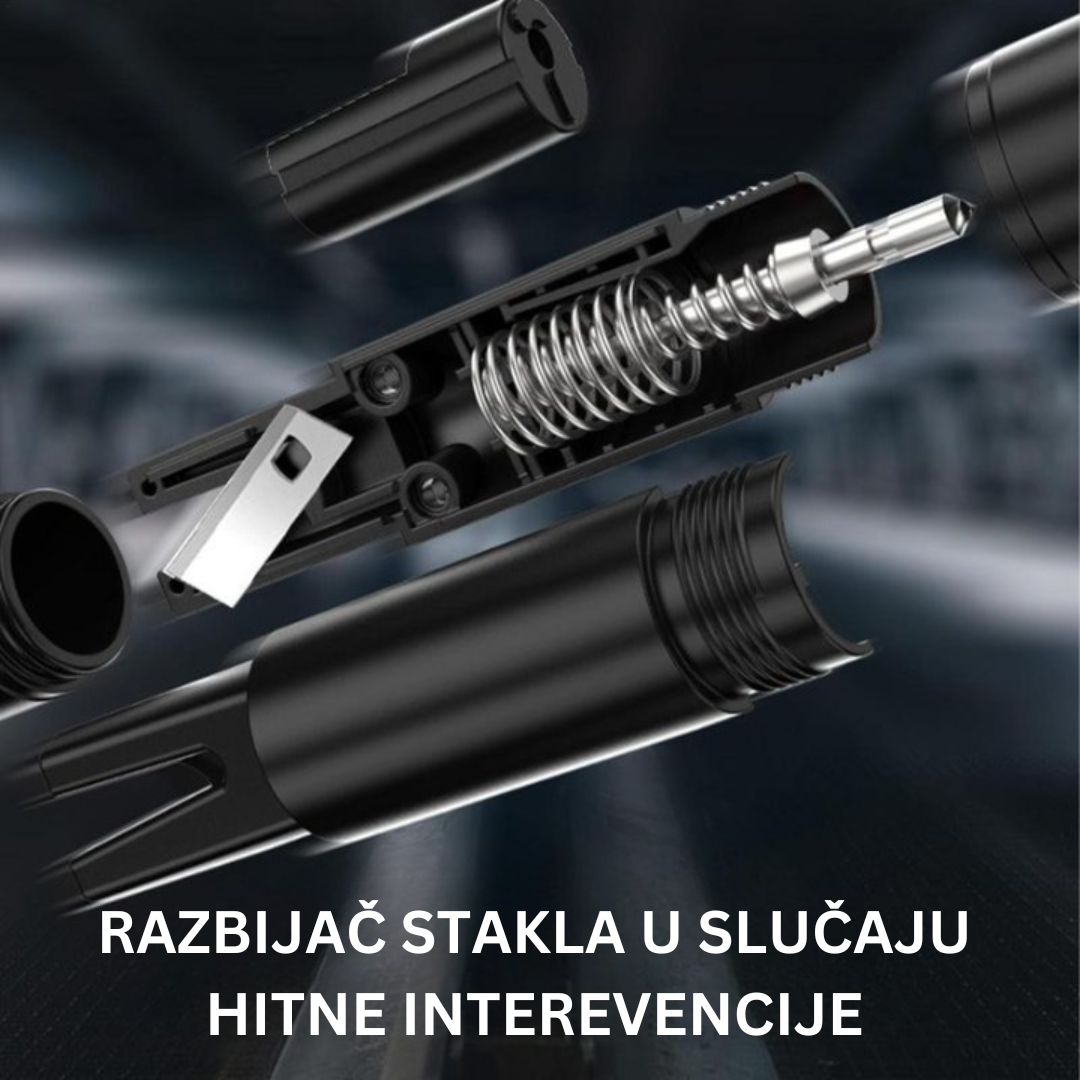 2 u 1 Alat za Razbijanje Stakla