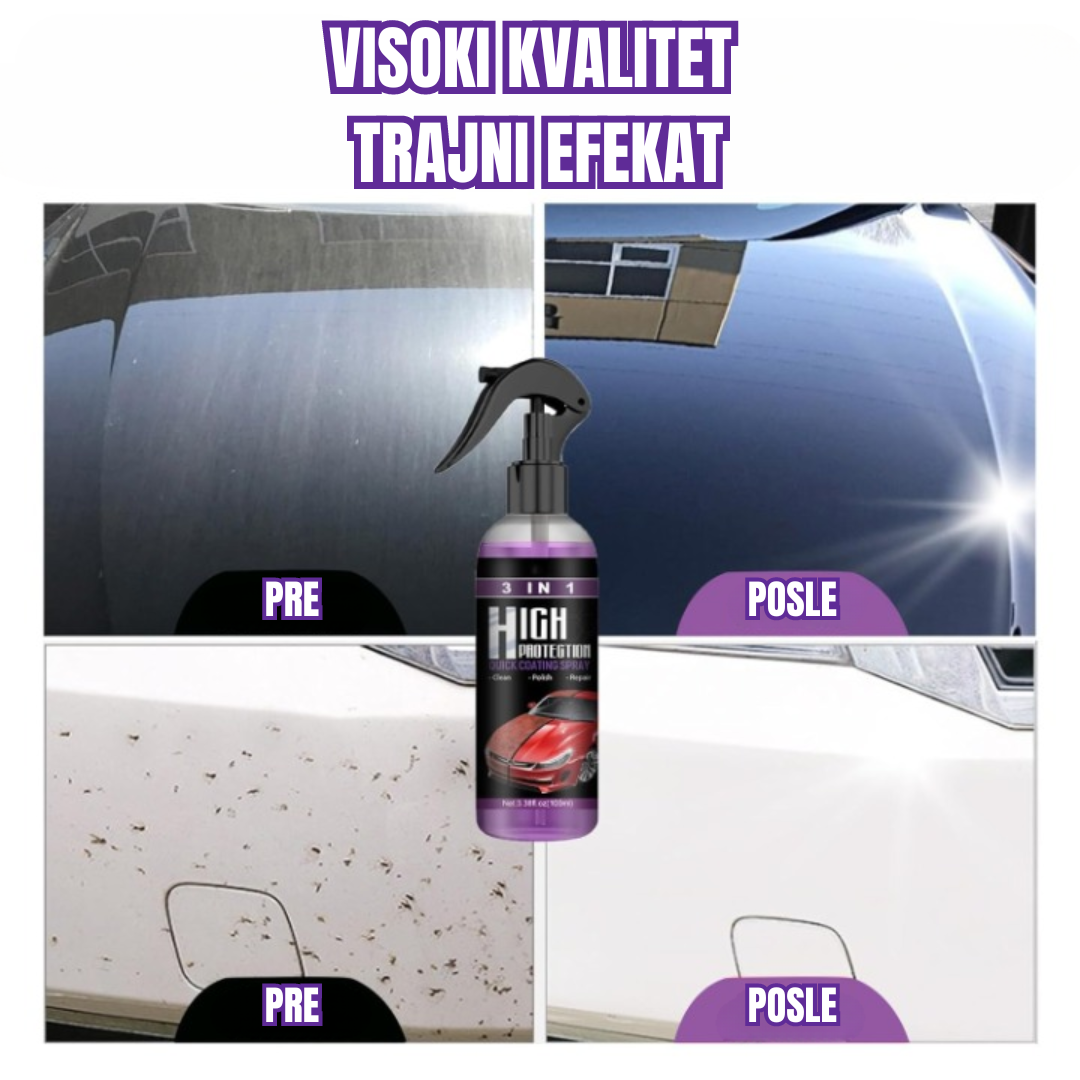 3 u 1 Keramički Sprej za Održavanje Automobila (1+1 GRATIS)