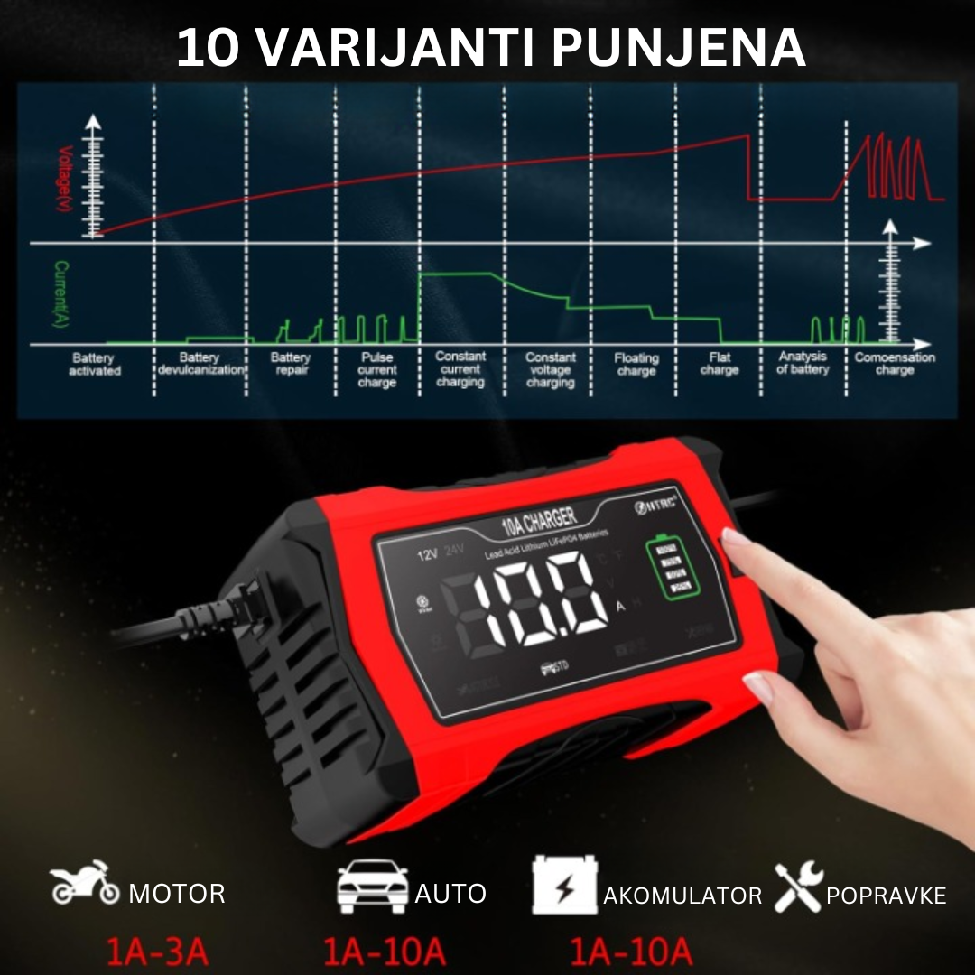 Potpuno Automatski Punjač Akumulatora