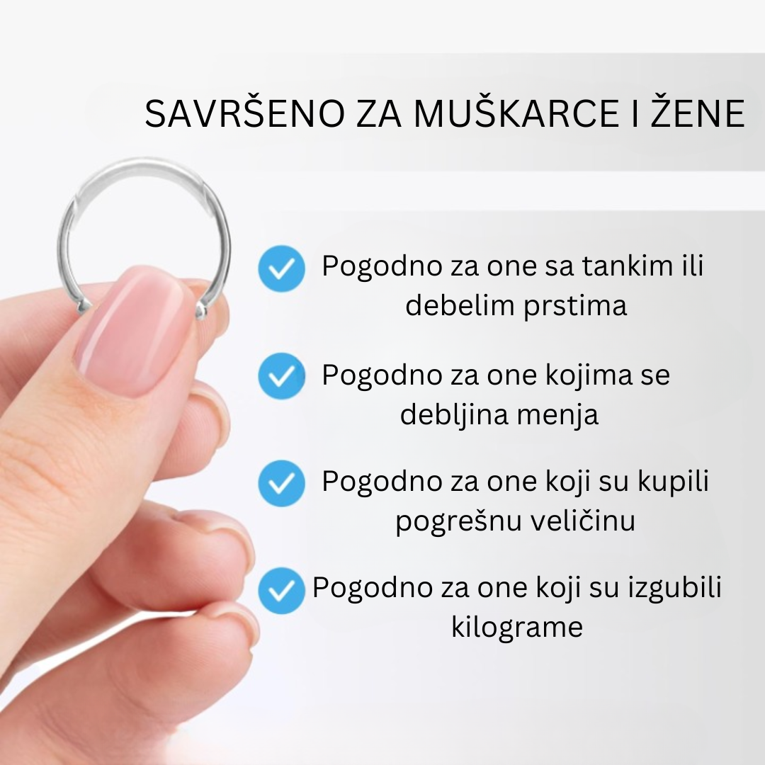 Nevidljivi Silikonski Umetci za Prstenje (set od 8 komada)