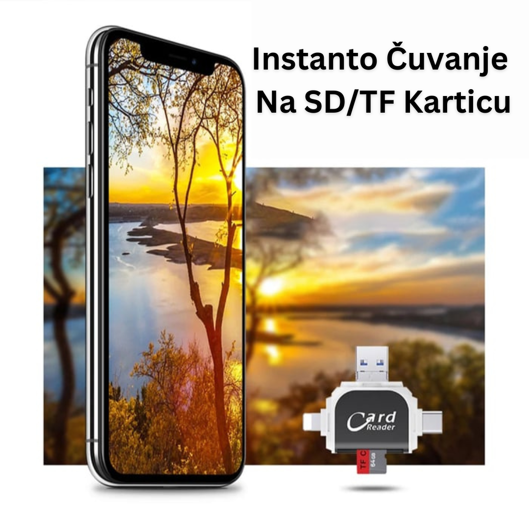 4u1 Univerzalni SD TF čitač kartica