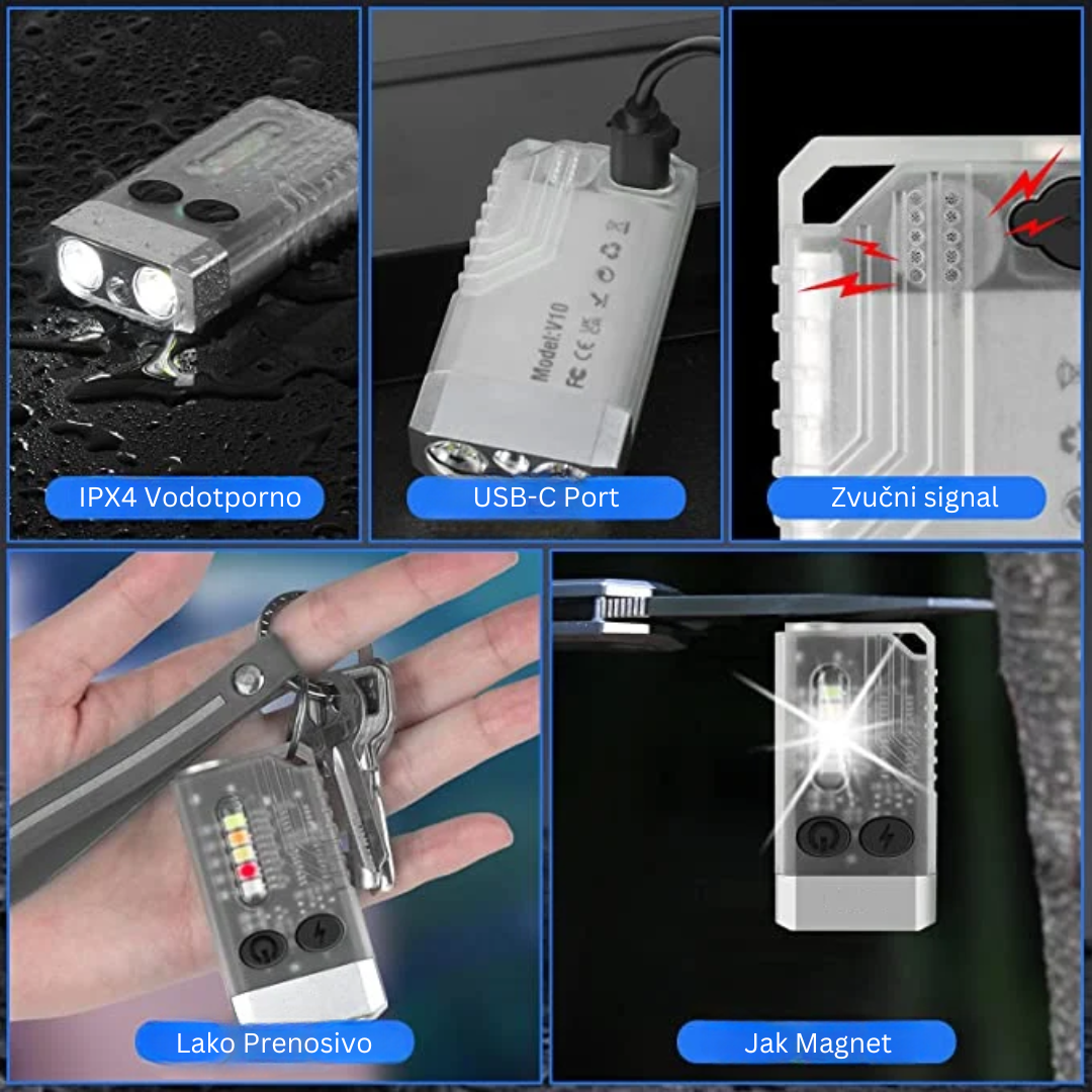 Mini Moćna Baterijska Lampa Jačine 1000 Lumena