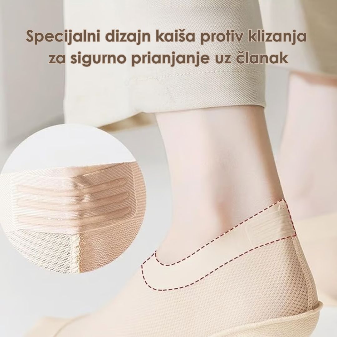 Ultra Tanke Prozirne Čarape Sa Mrežastom Postavom