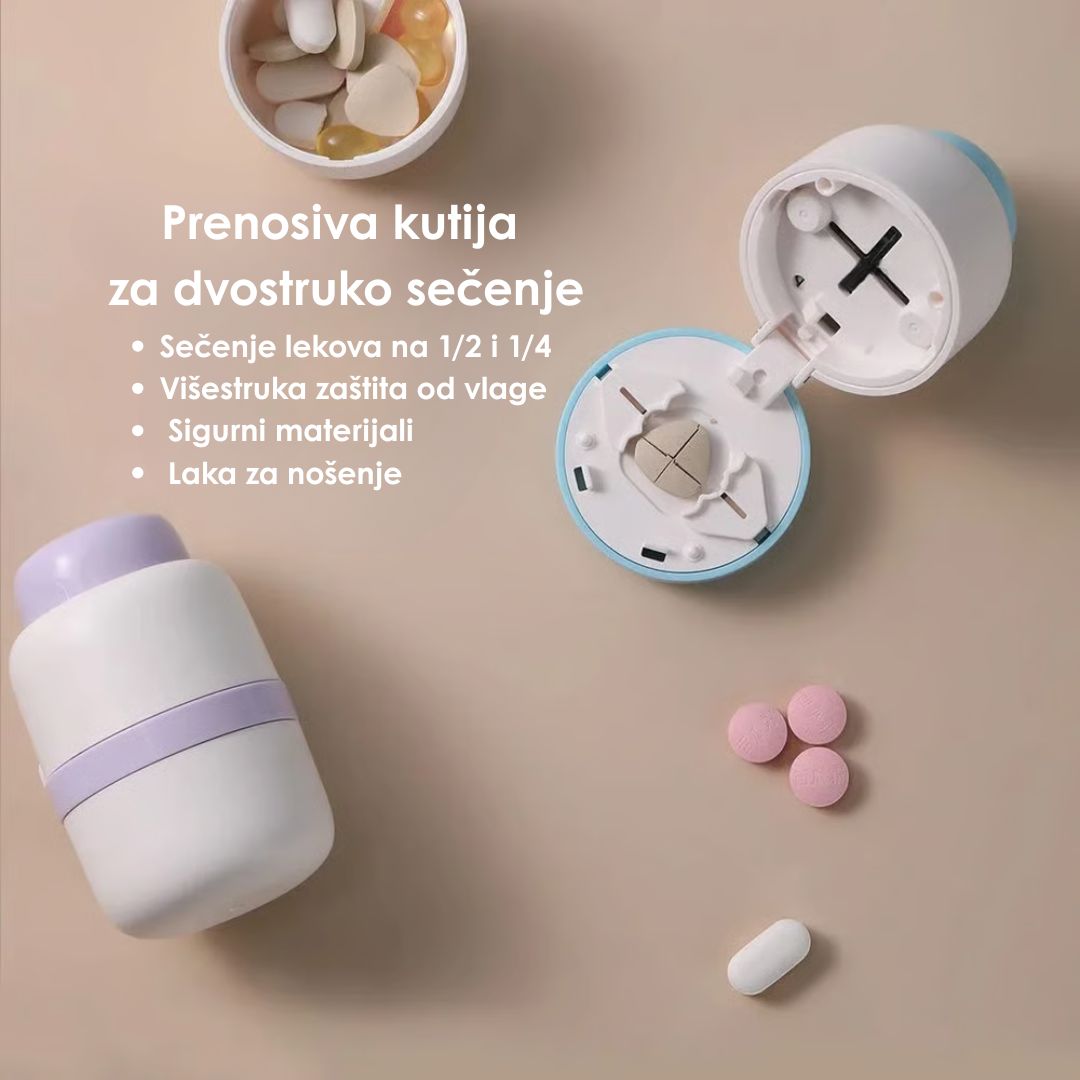 Sjeckač za Lijekove s Kutijicom za Odlaganje