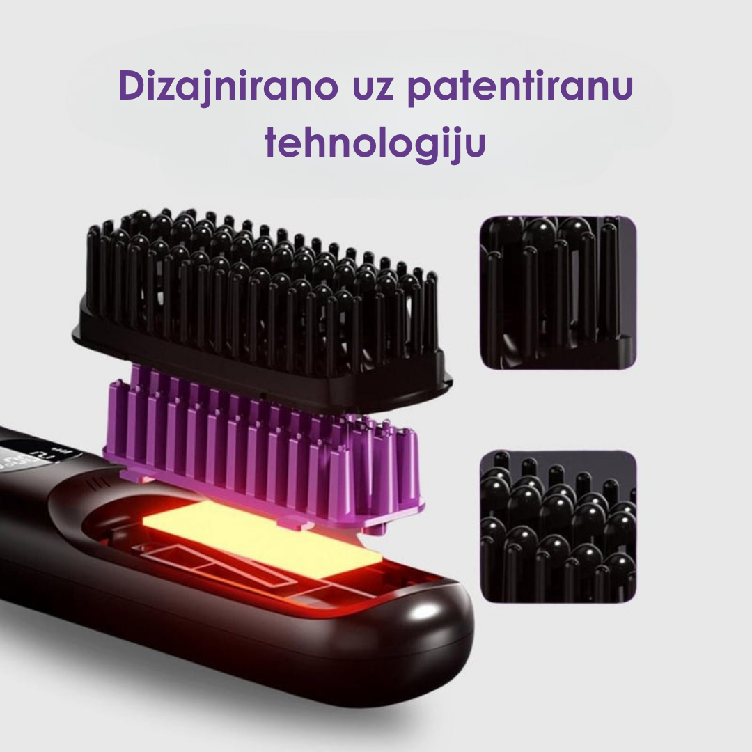 Bežična Prenosiva Četka za Ispravljanje Kose