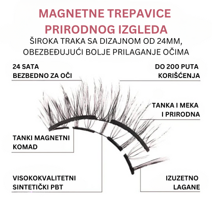 Luksuzne Magnetne Trepavice + Gratis Aplikator