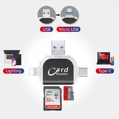 4u1 Univerzalni SD TF čitač kartica