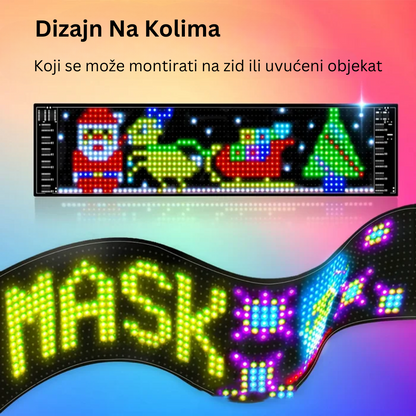 Ultra-tanak Fleksibilni Bluetooth LED Ekran