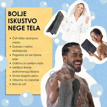 Antibakterijski Peškir za Eksfolijaciju Tijela