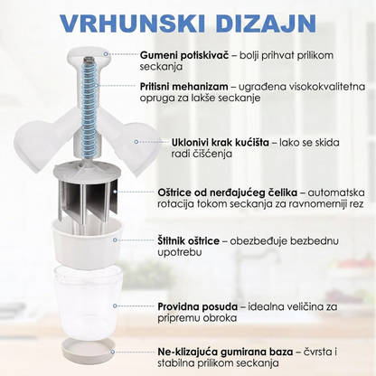 QuickChop™ – Ručni Sekač za Povrće