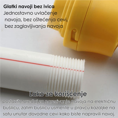Komplet za Narezivanje Navoja na PVC Cijevi
