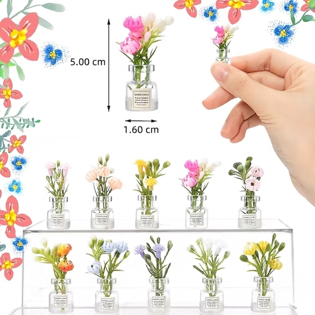 DollFlowers™ – Buket Cvijeća za Lutke (Set od 10 Komada)