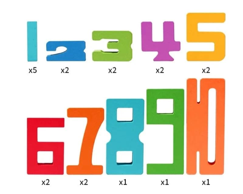 WoodenWonders™ – Drvene Matematičke Puzle za Djecu