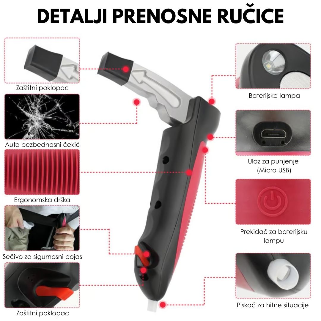 5 u 1 Pomoćna ručka za automobil