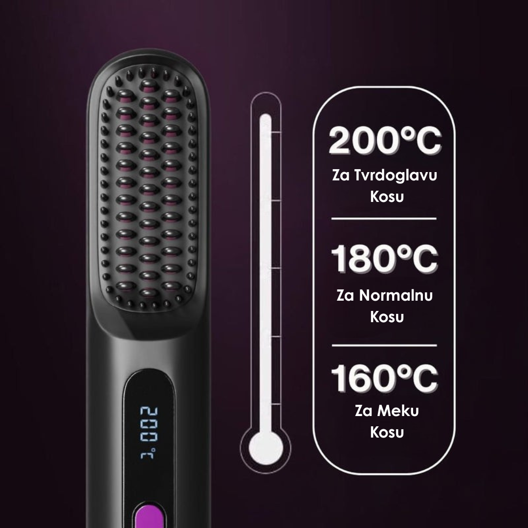Bežična Prenosiva Četka za Ispravljanje Kose