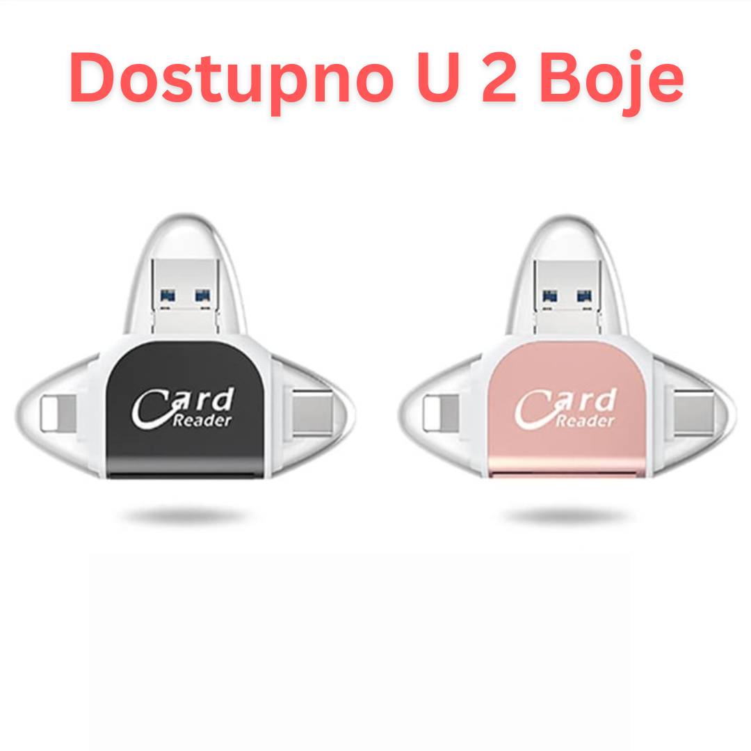 4u1 Univerzalni SD TF čitač kartica