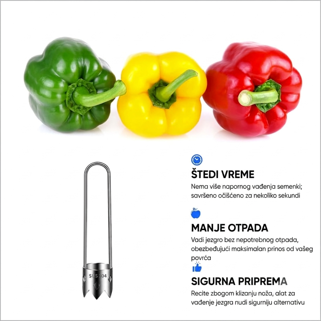 KitchenPro™ - Multifunkcionalni uređaj za uklanjanje koštica iz voća i povrća