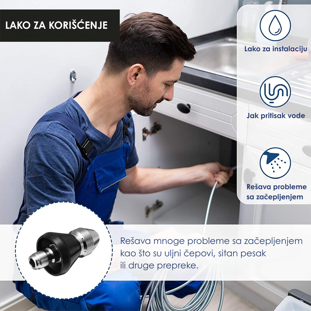 Dizna za Čišćenje Cijevi Kanalizacije pod Visokim Pritiskom