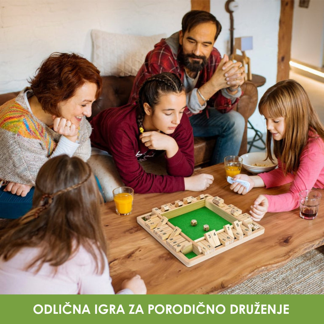 Društvena Igra Sa Drvenim Kockama