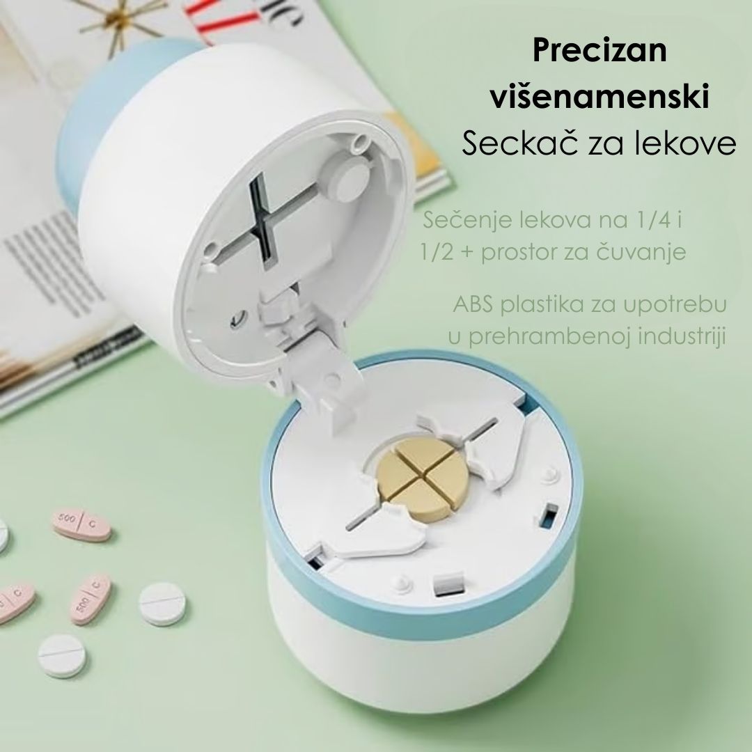 Sjeckač za Lijekove s Kutijicom za Odlaganje