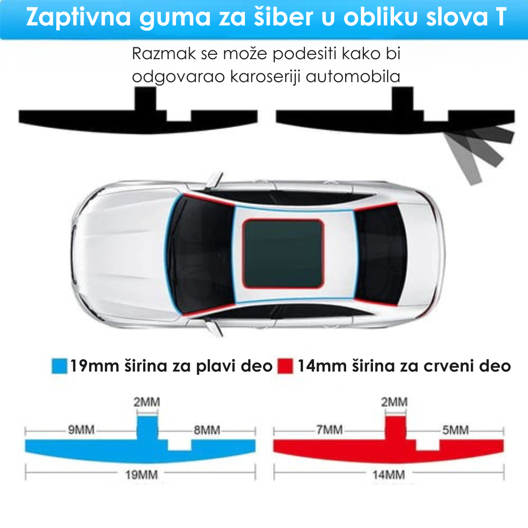 Traka za Zaptivanje Stakla Automobila