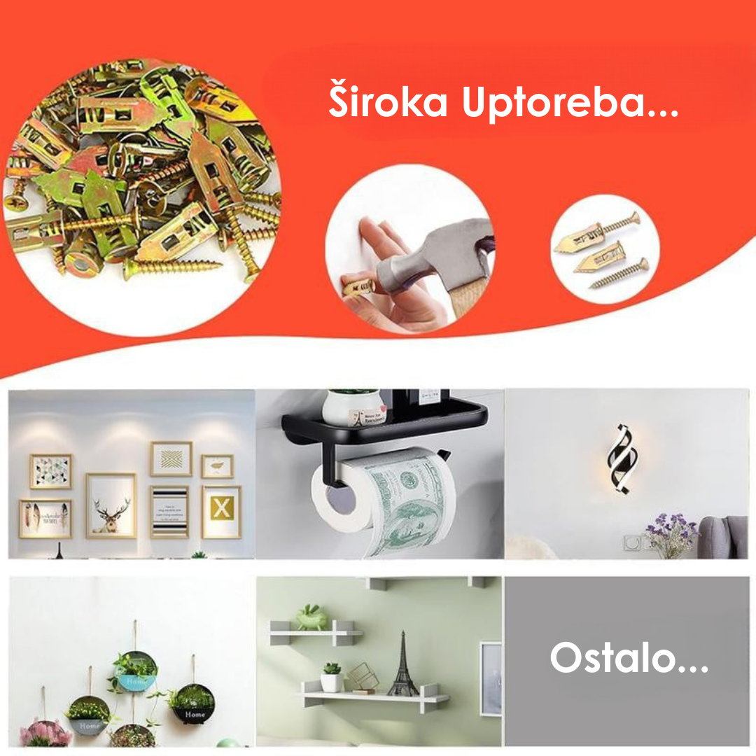 Komplet Ankera sa Zavrtnjima (Set od 30 Komada)