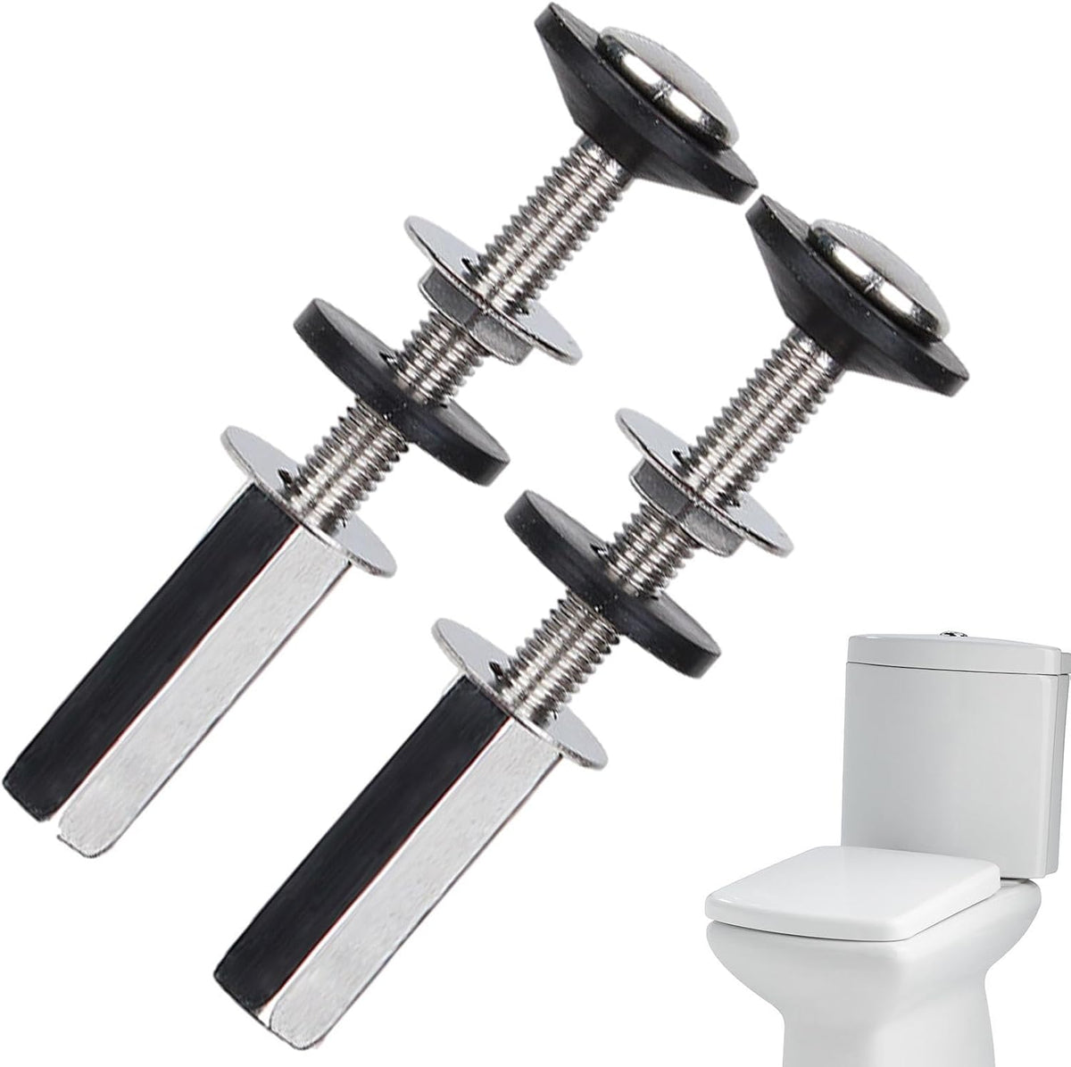 RockSolid™ – Profesionalni Šrafovi Za WC Dasku (Set od 2 Komada)