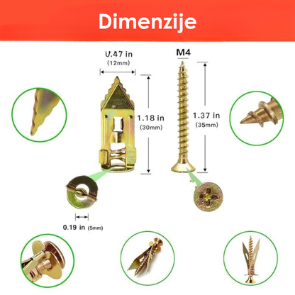Komplet Ankera sa Zavrtnjima (Set od 30 Komada)