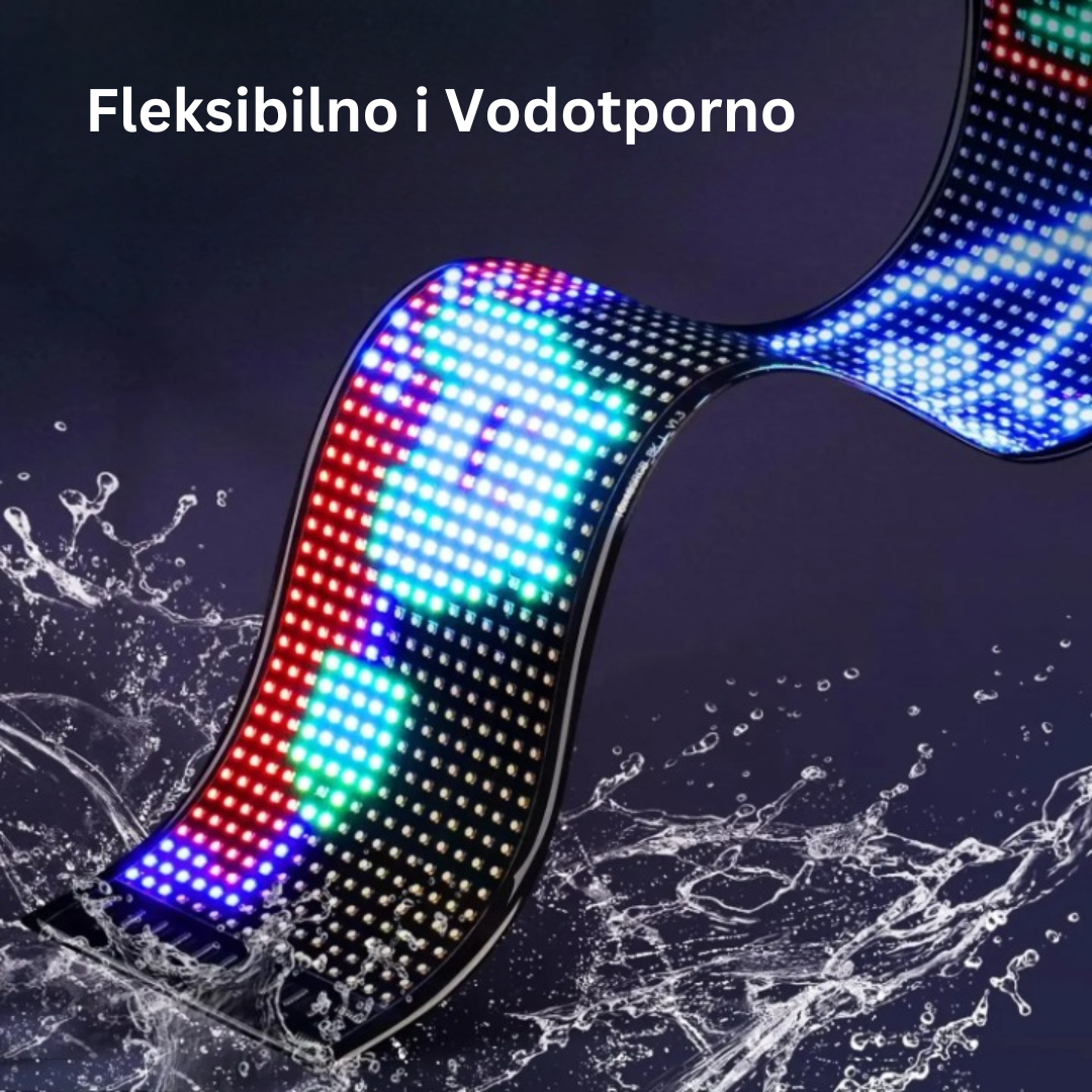 Ultra-tanak Fleksibilni Bluetooth LED Ekran