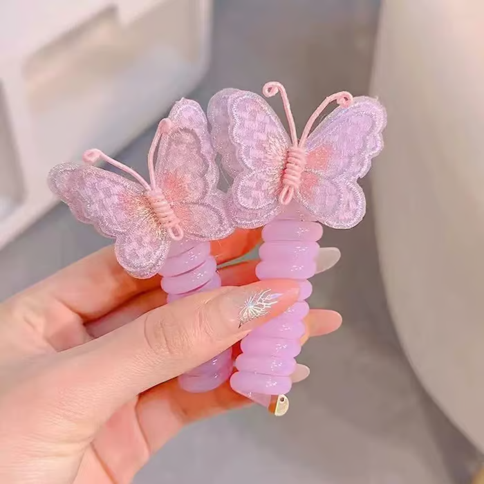 Leptir Gumice Za Kosu (Set od 2 Komada)