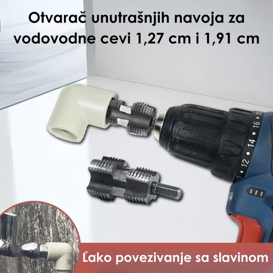Komplet za Narezivanje Navoja na PVC Cijevi