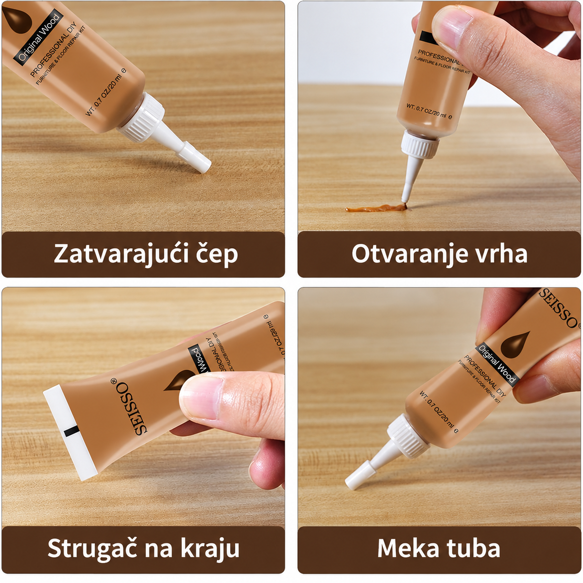 LeatherRevive™ – Set Za Popravku Namještaja Od Drveta (Set od 12 Nijansi)