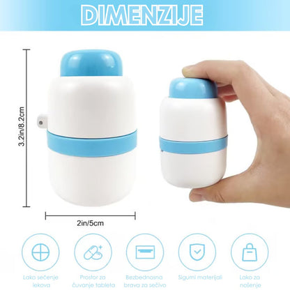 Sjeckač za Lijekove s Kutijicom za Odlaganje