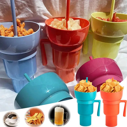 StrawCup™ - Prenosiva čaša za grickalice i piće