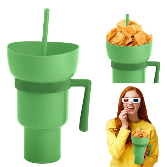 StrawCup™ - Prenosiva čaša za grickalice i piće
