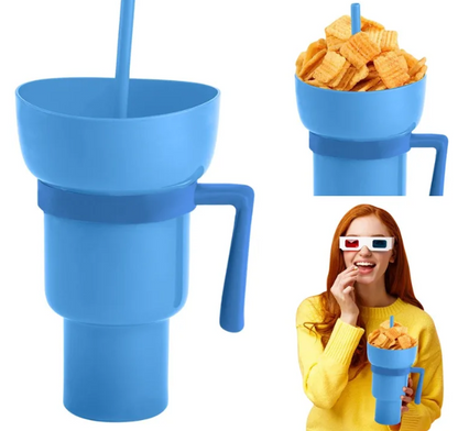StrawCup™ - Prenosiva čaša za grickalice i piće