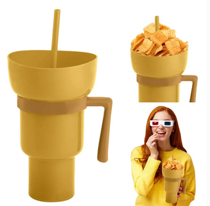 StrawCup™ - Prenosiva čaša za grickalice i piće