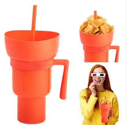 StrawCup™ - Prenosiva čaša za grickalice i piće