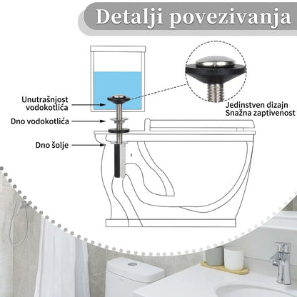 RockSolid™ – Profesionalni Šrafovi Za WC Dasku (Set od 2 Komada)
