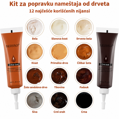 LeatherRevive™ – Set Za Popravku Namještaja Od Drveta (Set od 12 Nijansi)