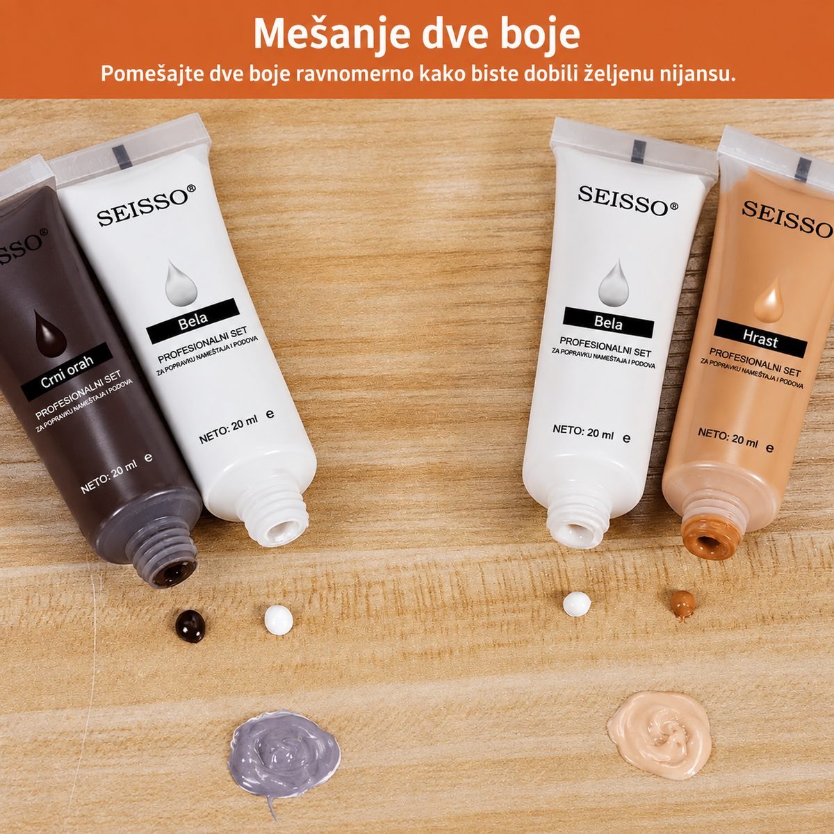LeatherRevive™ – Set Za Popravku Namještaja Od Drveta (Set od 12 Nijansi)