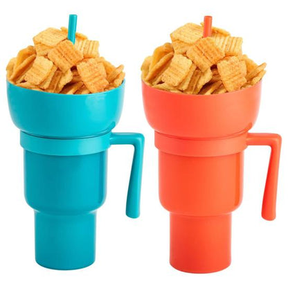 StrawCup™ - Prenosiva čaša za grickalice i piće