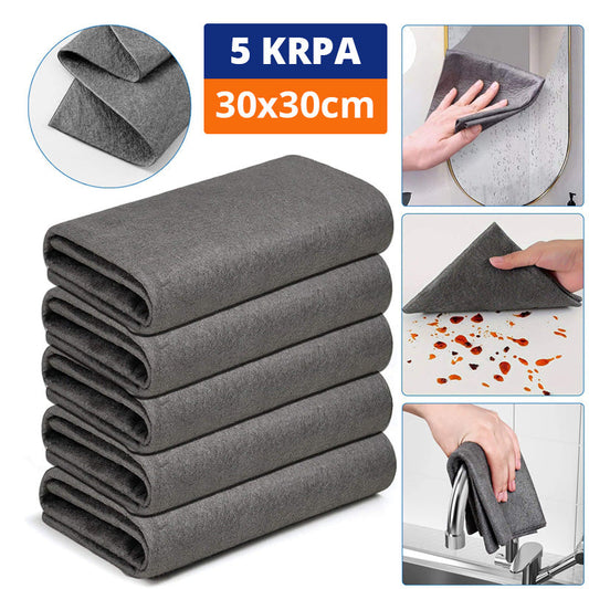 Čarobna Krpa od Mikrofibera (Set od 5 Komada)